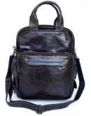 Фотография Красивый практичный модный кожаный  рюкзак 77007 коричневый