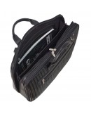 Фотография Черная мужская кожаная сумка для ноутбука 15.6 DESISAN 7008-113