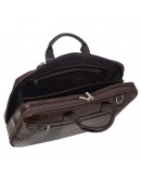 Фотография Коричневая мужская кожаная сумка для ноутбука 15.6 DESISAN 7008-19