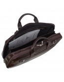 Фотография Коричневая мужская кожаная сумка для ноутбука 15.6 DESISAN 7008-19
