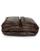 Фотография Мега вместительная качественная сумка-рюкзак из кожи 77014