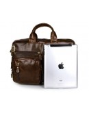 Фотография Удобная коричневая сумка-рюкзак на каждый день 77026C