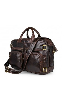 Универсальный портфель-рюкзак из восхитительной кожи 77026Q-1