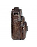 Фотография Практичная повседневная мужская коричневая сумка на плечо 77027