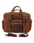 Фотография Безупречная стильная мужская сумка коричневого цвета 77028C1