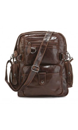 Добротный мужской рюкзак из натуральной кожи 77042Q
