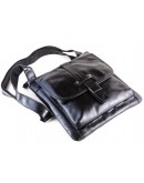 Фотография Черная модная кожаная мужская сумка на плечо, лидер продаж 77045A