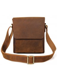 Мужская сумка - планшет из винтажной натуральной кожи 77055