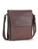 Фотография Мужская коричневая сумка на плечо Tiding Bag 7055B-221