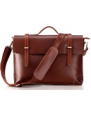 Фотография Стильная винтажная мужская сумка из качественной кожи 77082B