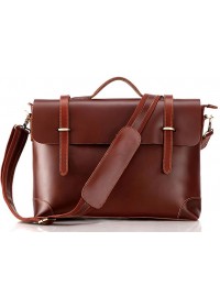 Стильная винтажная мужская сумка из качественной кожи 77082B