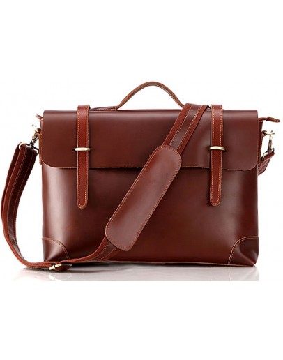 Фотография Стильная винтажная мужская сумка из качественной кожи 77082B