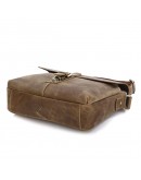 Фотография Стильная винтажная мужская кожаная сумка на плечо 77084R