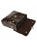 Фотография Оригинальный темно-коричневый портфель на один замок 77091q