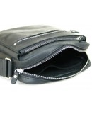 Фотография Черная кожаная винтажная сумка на плечо 709217-SGE