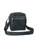 Фотография Черная кожаная винтажная сумка на плечо 709217-SGE