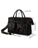 Фотография Мужская коричневая сумка - портфель в стиле ретро 77096