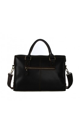 Мужская коричневая сумка - портфель в стиле ретро 77096
