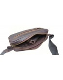 Фотография Темно-коричневая мужская сумка - бананка 709777-SGE
