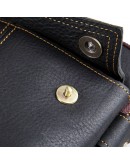 Фотография Черная мужская сумка на плечо среднего размера 71002a