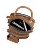 Фотография Удобная небольшая кожаная мужская сумка 71003b