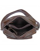 Фотография Кожаная мужская сумка шоколадного цвета 71008C