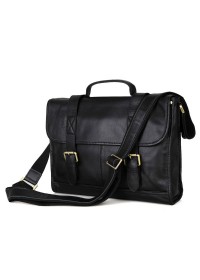 Черный кожаный портфель высокого качества 77101