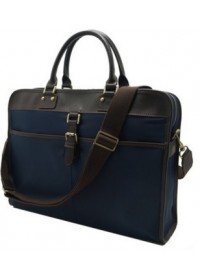 Тканевый синий мужской портфель 71010301bu