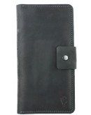 Фотография Вместительное кожаное черное мужское портмоне 71010P-SKE