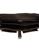 Фотография Кожаный мужской портфель коричневого цвета 710315