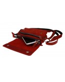 Фотография Кожаная женская сумка - клатч красного цвета 71032W-SKE