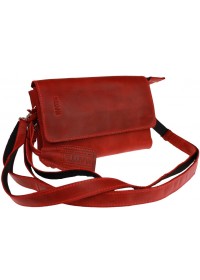 Кожаная женская сумка - клатч красного цвета 71032W-SKE