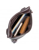 Фотография Мужская сумка на плечо, коричневая повседневная 71034q