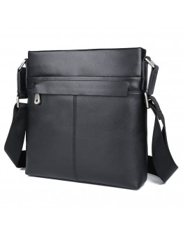 Черная мужская сумка на плечо - планшетка 71048A-2