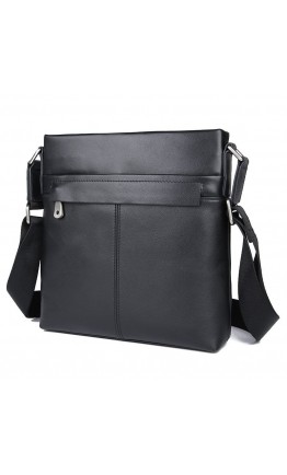 Черная мужская сумка на плечо - планшетка 71048A-2