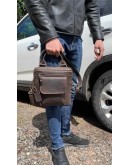 Фотография Удобная мужская коричневая сумка - барсетка 7105327-SKE