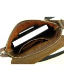 Фотография Мужская коричневая кожаная сумка-планшетка 71059-SGE