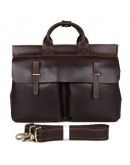 Фотография Удобная кожаная мужская сумка - портфель 77107R