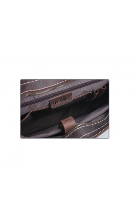 Коричневый мужской кожаный портфель t71099