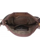 Фотография Коричневая кожаная небольшая сумка-планшетка 711120-SKE