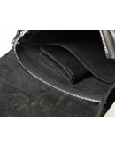Фотография Черная кожаная плечевая мужская сумка 71122-SGE