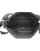 Фотография Кожаная небольшая мужская черная сумка планшетка 711220-SKE