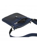 Фотография Синяя кожана мужская сумка на плечо 711291-SGE