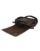 Фотография Вместительная темно-коричневая сумка через плечо 711637-SKE