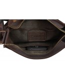 Фотография Вместительная темно-коричневая сумка через плечо 711637-SKE