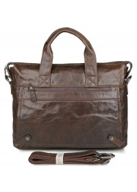 Добротный винтажный мужской кожаный портфель 77120C