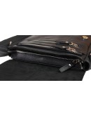 Фотография Мужская черная кожаная плечевая сумка 712140-SKE