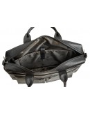 Фотография Мужская кожаная вместительная сумка для ноутбука 7122-rek flotar black