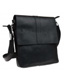 Фотография Кожаная черная сумка планшет с клапаном 712238-SKE