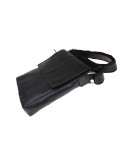 Фотография Кожаная черная сумка планшет с клапаном 712238-SKE